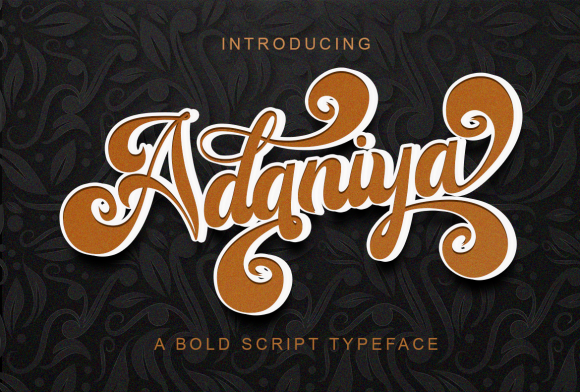 Adaniya: A Bold Handwritten Font for Stylish Branding