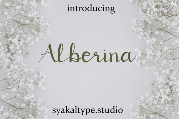 Alberina: A Handwritten Font for Elegant Web Design