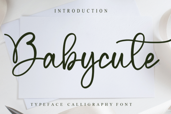 Babycute: A Charming Handwritten Font for Editorial Design