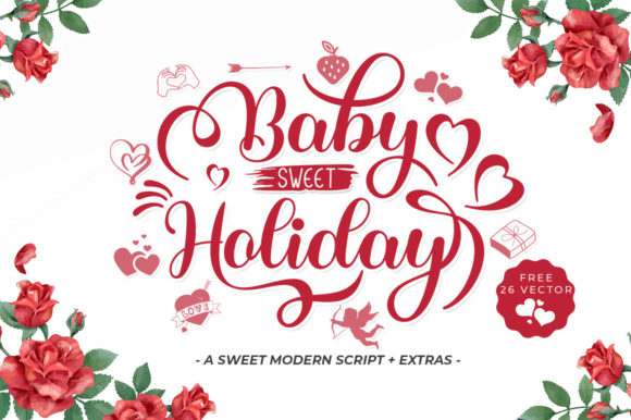 Bring Charm to Your Creations with Baby Sweet Holliday Font