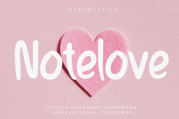 Discover the Charm of Notelove: A Handwritten Font for Makers
