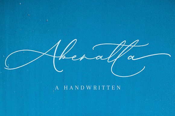 Elevate Your Craft with Aberatta: A Premium Handwritten Font