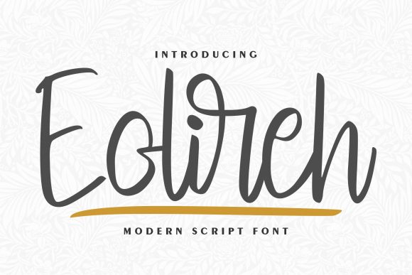Eolireh: A Handwritten Font for Crafters and Creators