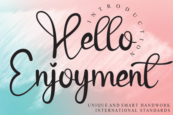Hello Enjoyment: A Delicate Handwritten Font for Web Design