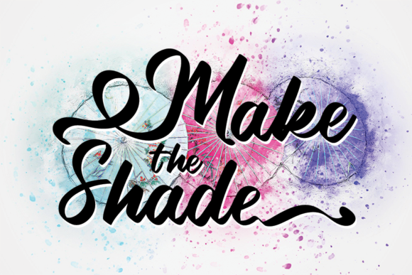 Make the Shade: A Handwritten Font for Elegant Web Design