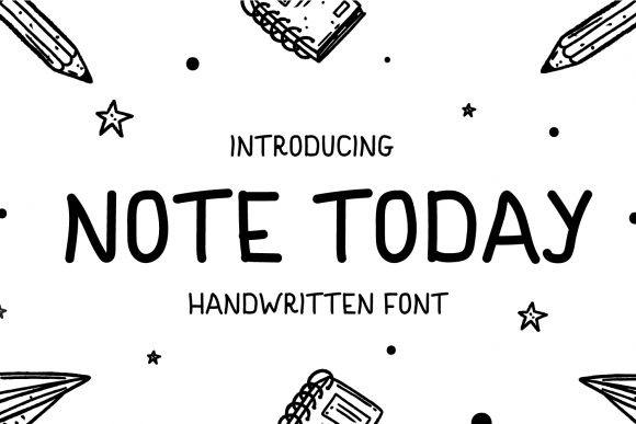 Note Today: A Handwritten Font for Creative Makers